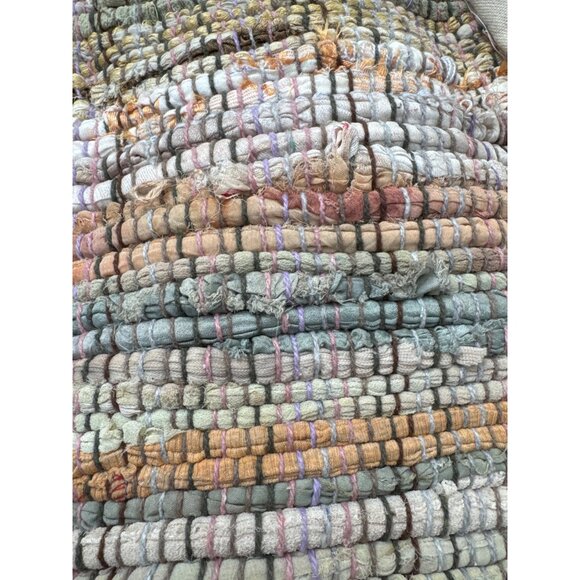 Studio Mabelle Upcycled Tote Bag Multicolor 17"x17"x7" Eco-Friendly Durable Hand - Picture 7 of 7